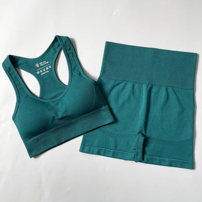 Women Fitness Set Workout Sportswear  Crop Top, Leggings , Sports Suit