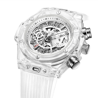 Branded Transparent Fashion Casual Quartz  Wrist Watch