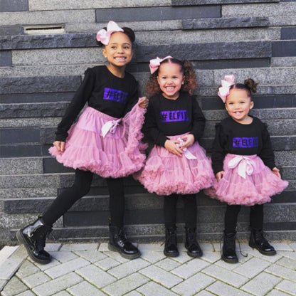 Girl Kids Fluffy Skirt Ballerina Party Clothes