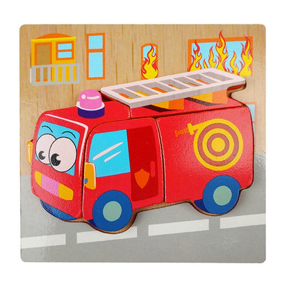 Montessori-leerpuzzel van hout – Kleurenplezier (1+1 Gratis)