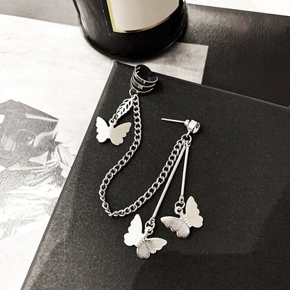 Sparkling Earings Butterfly Clips