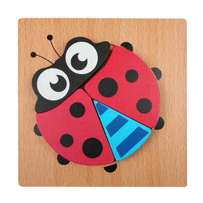 Montessori-leerpuzzel van hout – Kleurenplezier (1+1 Gratis)