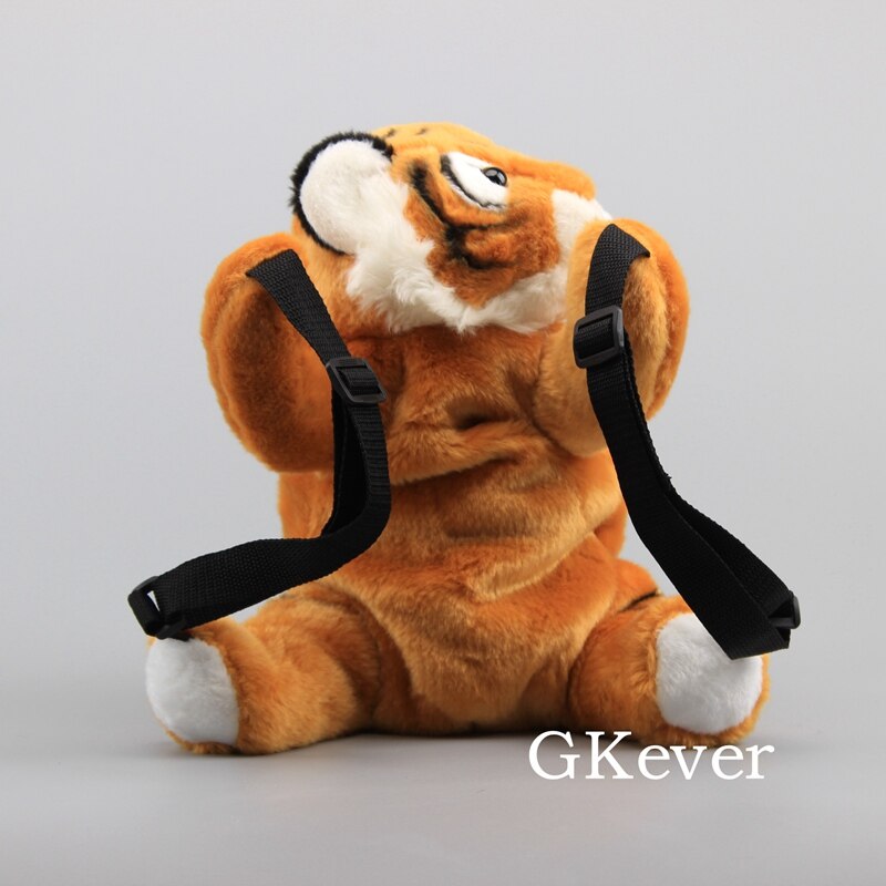 Lovely Tiger Plush Backpack White Color Tiger Stuffed Animals Soft Stuffed Toy Dolls 34 cm