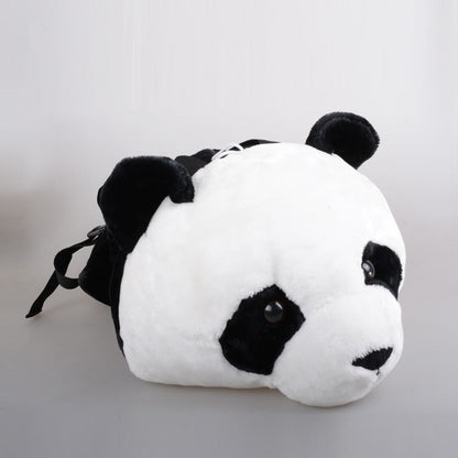 3D Animal Design Backpack Tiger Lion Leopard Panda Fur Bags