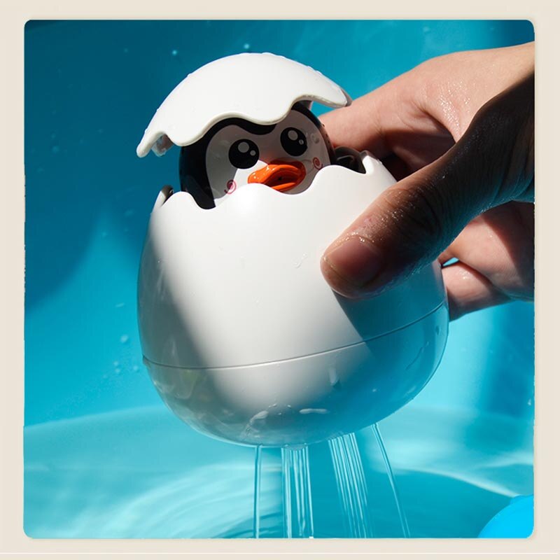 Uitkomend ei badspeelgoed met dierenfiguurtje – 1+1 gratis – eend, dino & pinguïn