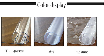 Furniture  Thin Glass Table Mat Cover Protection