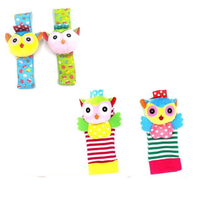 Sensorische rammelaarset voor baby's met hand- en voetspel – WackelSpaß (1 kopen, 1 gratis)