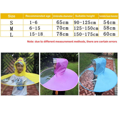 Raincoat  Outdoor UFO Transparent Waterproof Umbrella