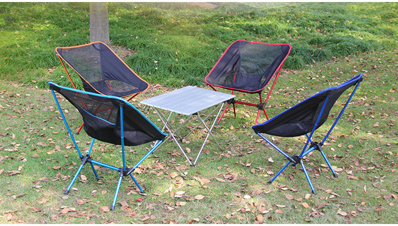 Ultralight Folding Chair Outdoor Camping Chair -   Portable Beach Hiking Picnic Seat Fishing Tools Chair