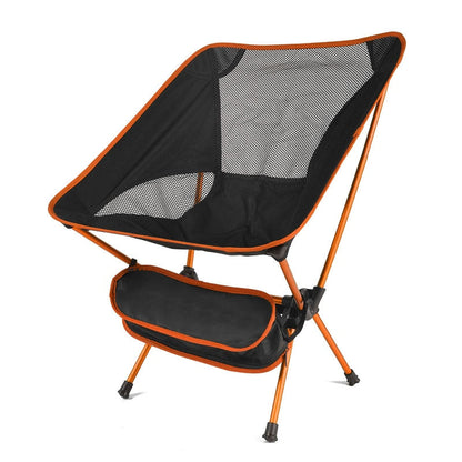 Ultralight Folding Chair Outdoor Camping Chair -   Portable Beach Hiking Picnic Seat Fishing Tools Chair