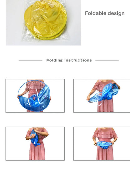 Raincoat  Outdoor UFO Transparent Waterproof Umbrella