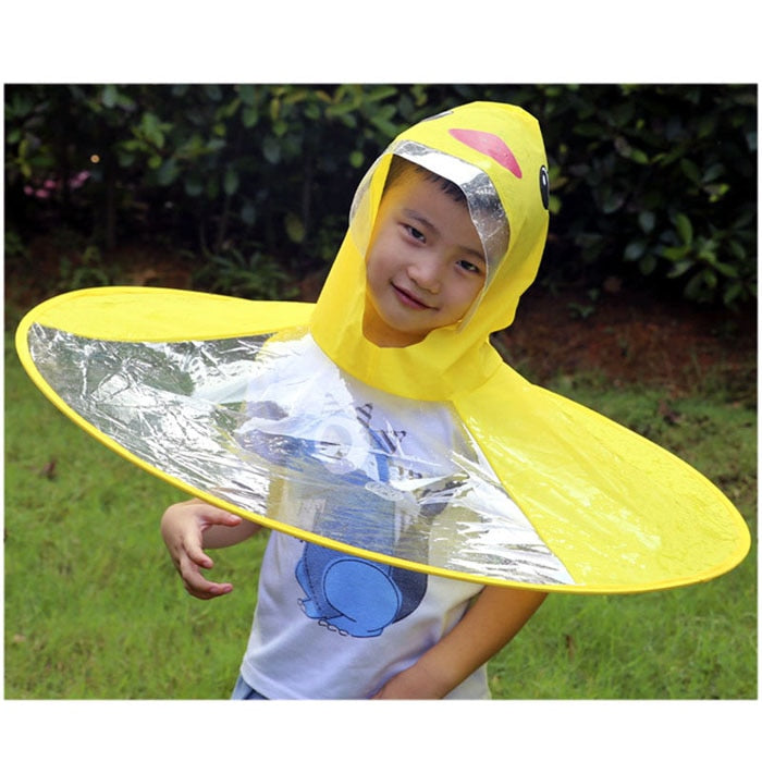 Raincoat  Outdoor UFO Transparent Waterproof Umbrella