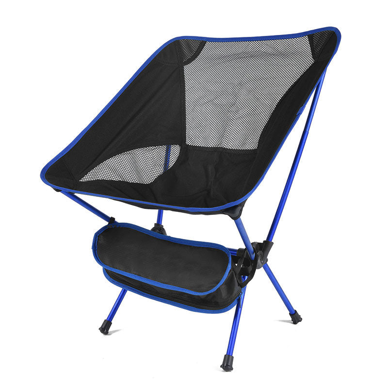 Ultralight Folding Chair Outdoor Camping Chair -   Portable Beach Hiking Picnic Seat Fishing Tools Chair