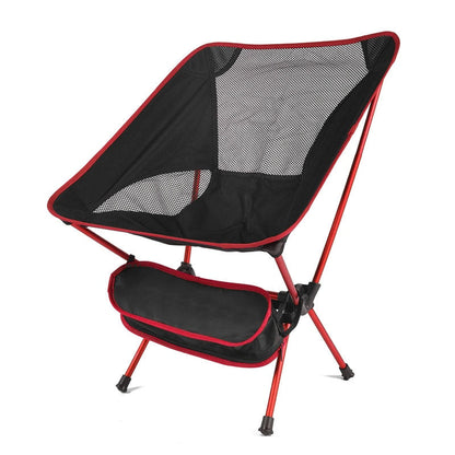 Ultralight Folding Chair Outdoor Camping Chair -   Portable Beach Hiking Picnic Seat Fishing Tools Chair