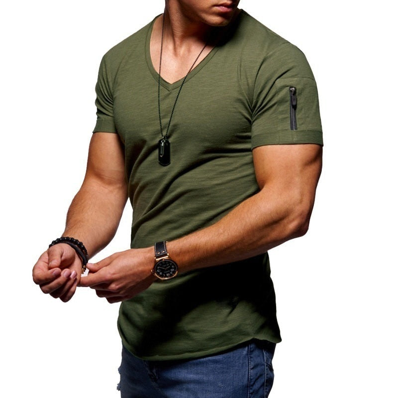 Heren V-hals Sportshirt – Milan