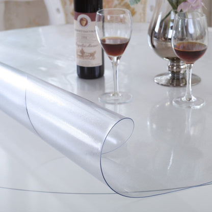 Furniture  Thin Glass Table Mat Cover Protection