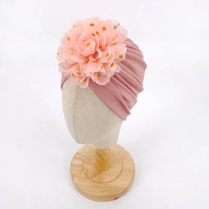 Zachte baby-turbanmuts met ruches – Herfstmagie KnuffelGlans (1+1 Gratis)