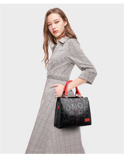 Ladies Quality Leather Letter Shoulder Bags
