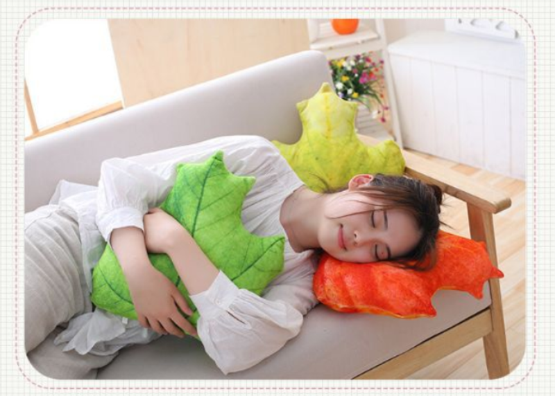 Plant Leaves  & Flower Pillow