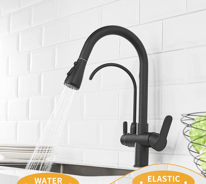 Elegant Kitchen Faucet Sensor Smart Touch Pull Out  Tap