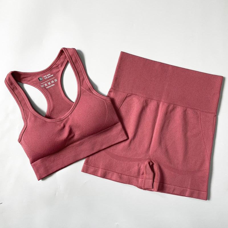 Women Fitness Set Workout Sportswear  Crop Top, Leggings , Sports Suit