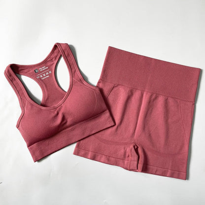 Women Fitness Set Workout Sportswear  Crop Top, Leggings , Sports Suit