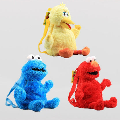 Sesame Street Bags - Elmo , Big Bird & Cookie Monster