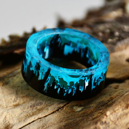 Fashion Blue Lava Ring