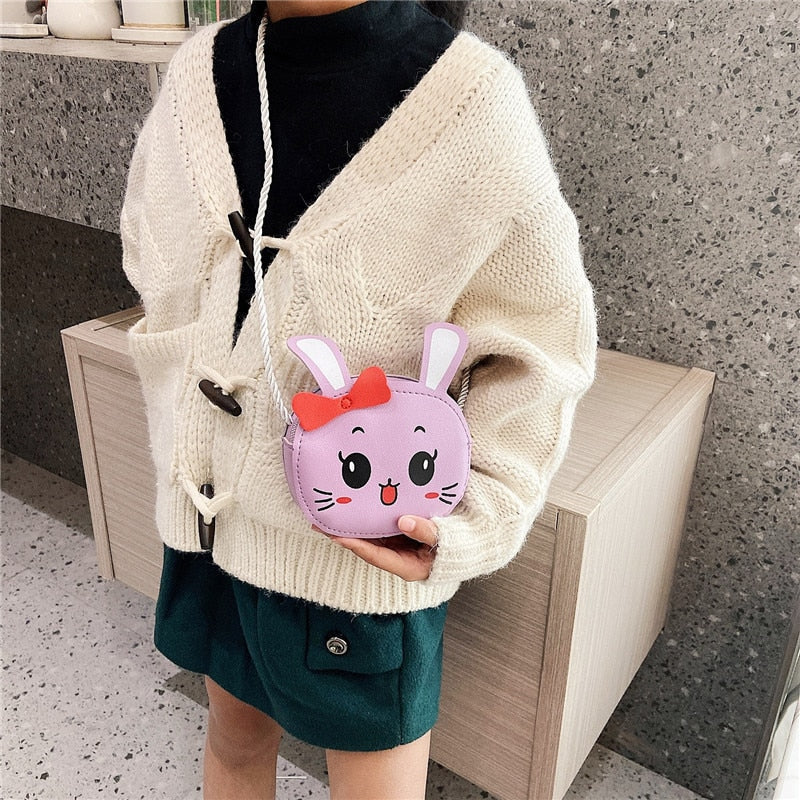 6 Styles Newest Arrival Kids Girl Crossbody Bags Cute Cartoon Animal Coin Purse Handbag Children Wallet Small Coin Bag