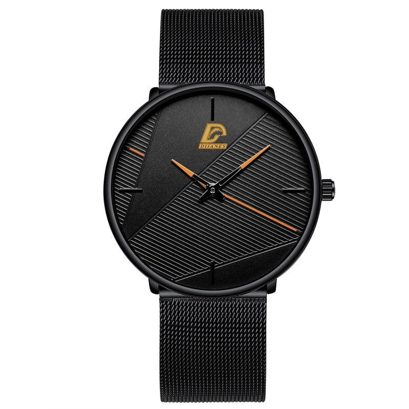 Fashion  Classic Black Men Watch