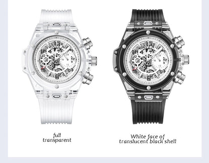 Branded Transparent Fashion Casual Quartz  Wrist Watch