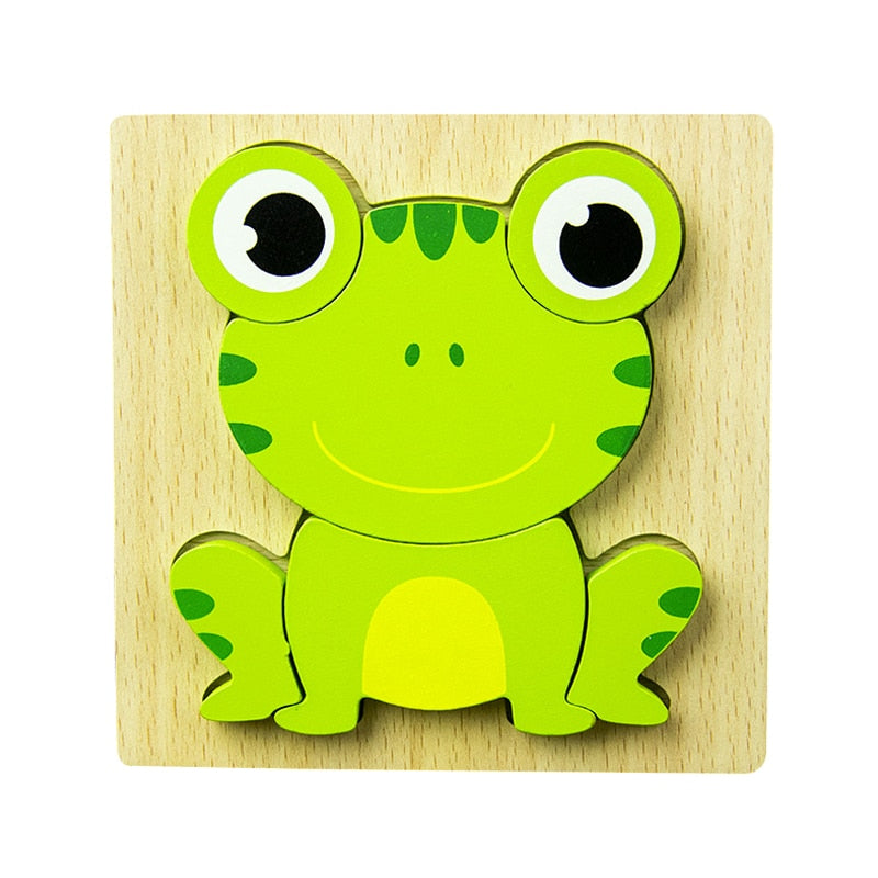 Montessori-leerpuzzel van hout – Kleurenplezier (1+1 Gratis)