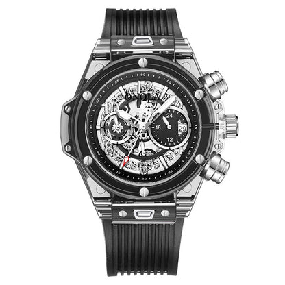 Branded Transparent Fashion Casual Quartz  Wrist Watch