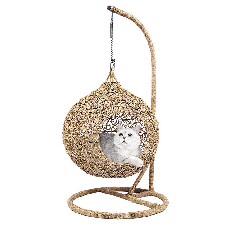 Swinging Hammock Chair Swing Egg /woven Rattan Pet Cat Hanging Bed