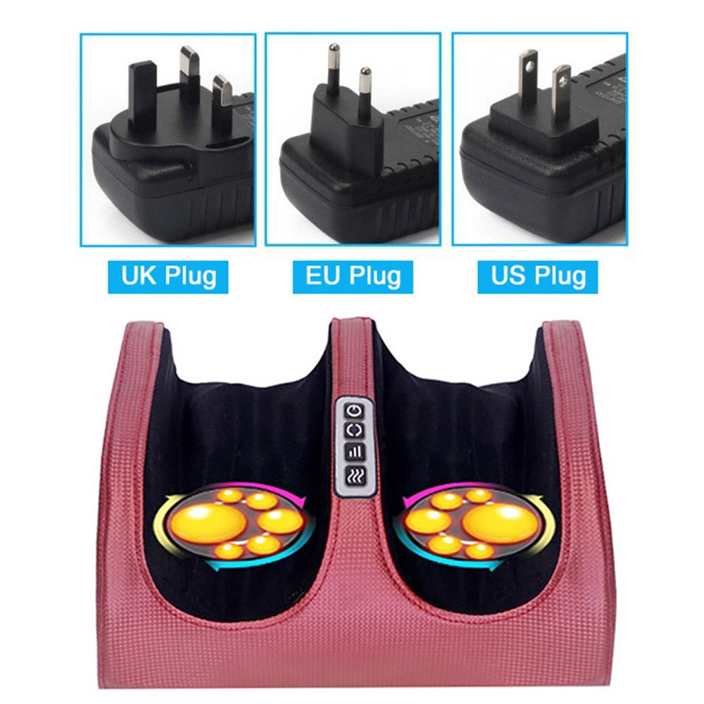 Foot Massage Machine Electric Shiatsu Foot Massager Heating Therapy Foot Massage Roller for Relief Leg Fatigue Women Men Gift