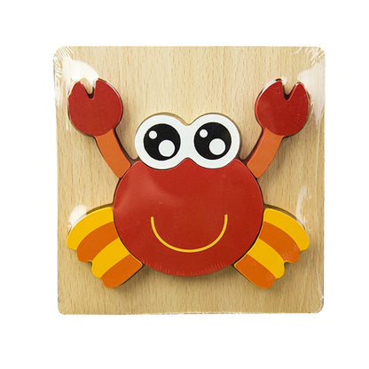 Montessori-leerpuzzel van hout – Kleurenplezier (1+1 Gratis)