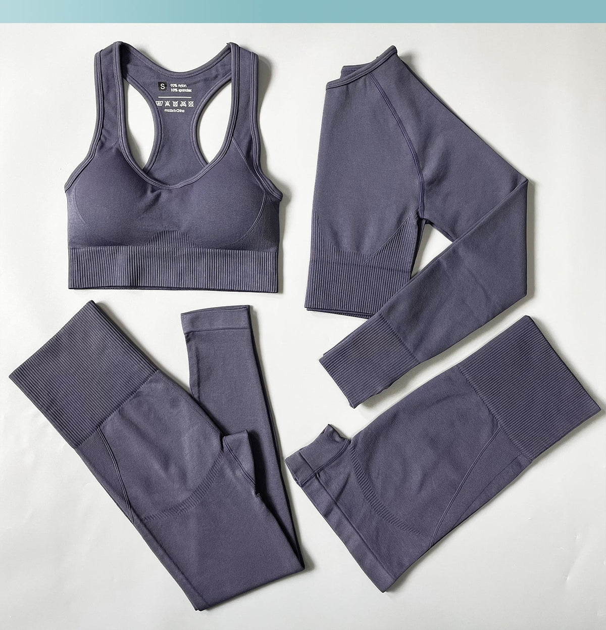 Women Fitness Set Workout Sportswear  Crop Top, Leggings , Sports Suit