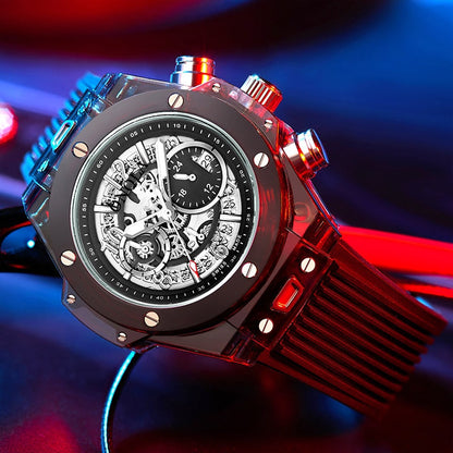 Branded Transparent Fashion Casual Quartz  Wrist Watch