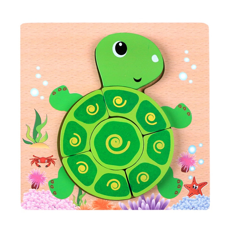 Montessori-leerpuzzel van hout – Kleurenplezier (1+1 Gratis)