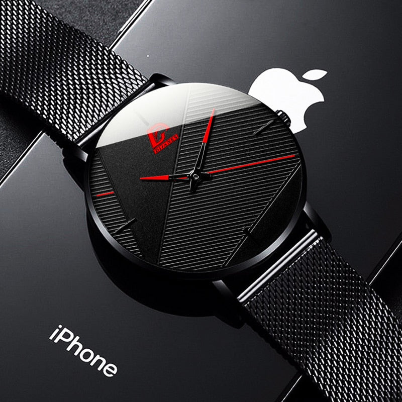Fashion  Classic Black Men Watch