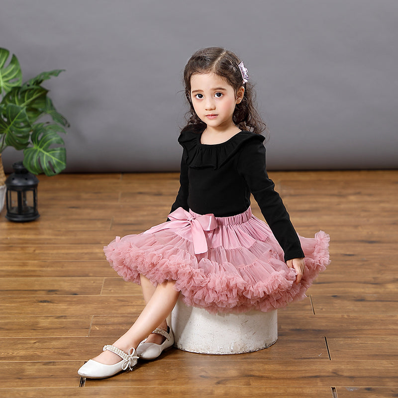 Girl Kids Fluffy Skirt Ballerina Party Clothes