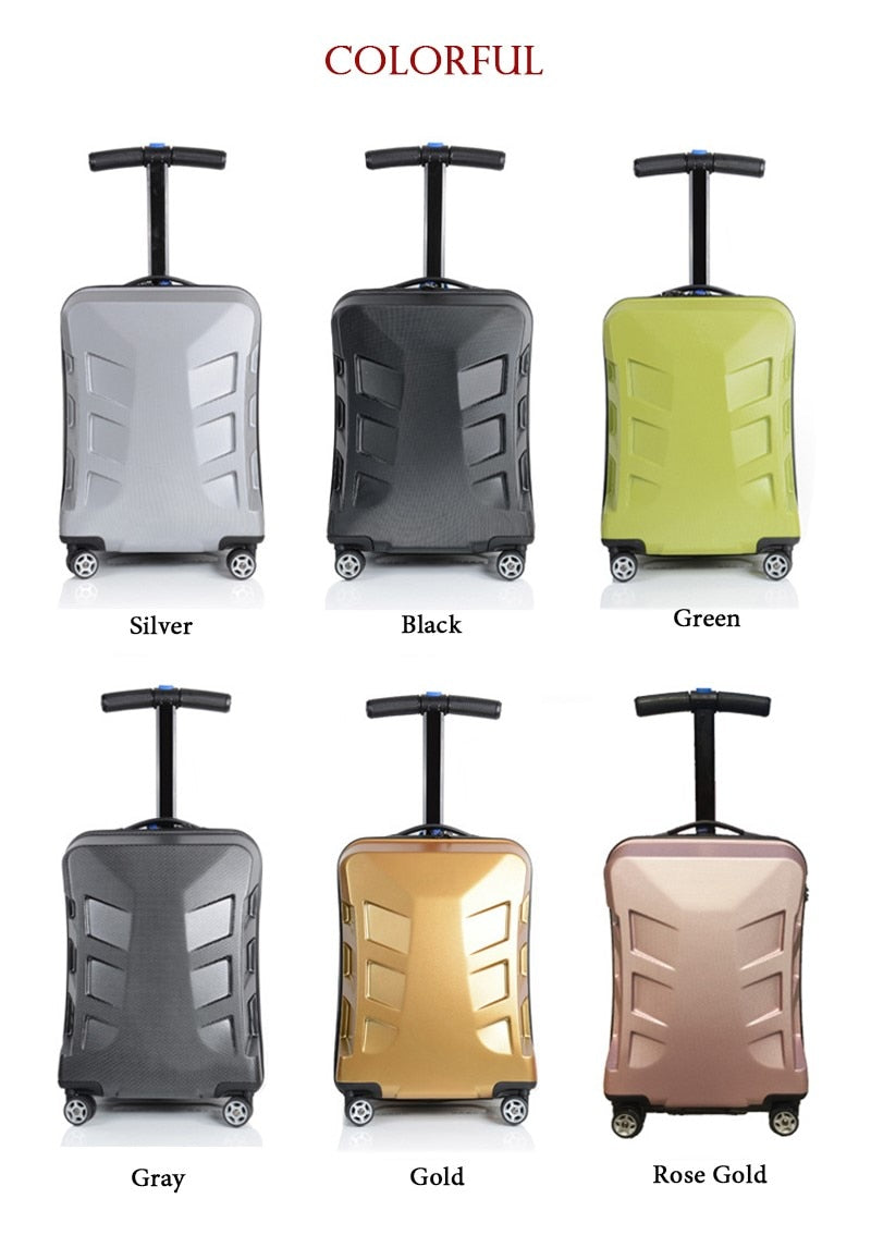 Scooter travel suitcase - travel backpack luggage on wheels