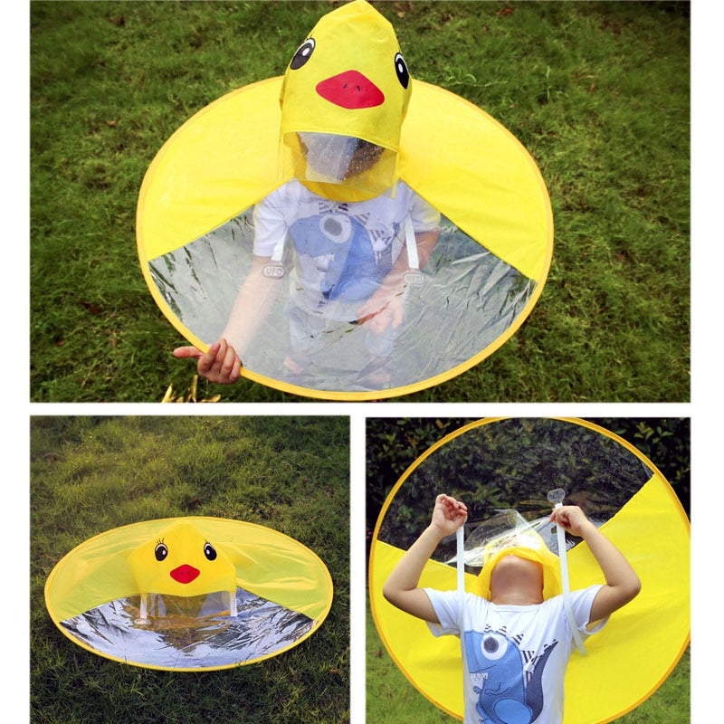 Raincoat  Outdoor UFO Transparent Waterproof Umbrella