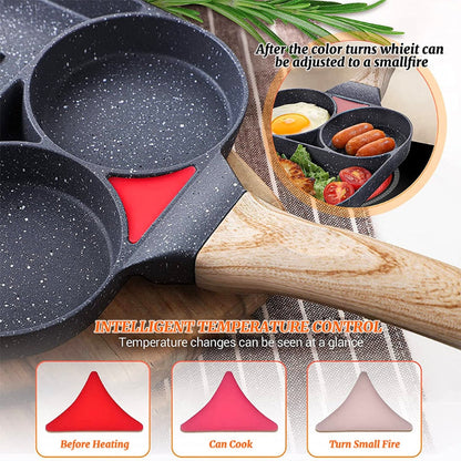 Non-stick Multi-section Frying Pans All-in-one Breakfast Pan Frying Pans and Griddle Pan for Home Kitchens