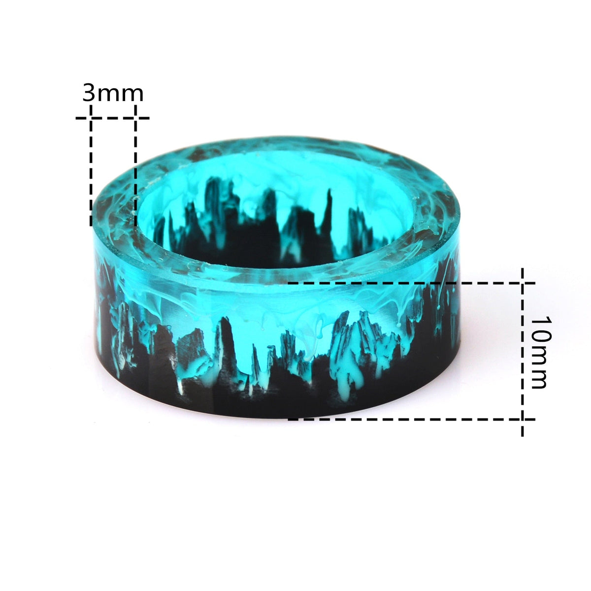 Fashion Blue Lava Ring