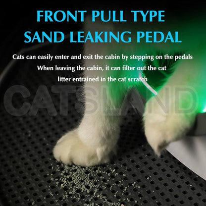 Automatic Self Cleaning Cat Sandbox Toilet Tray APP Remote Control Wi-Fi Supported Smart Cat Litter Box