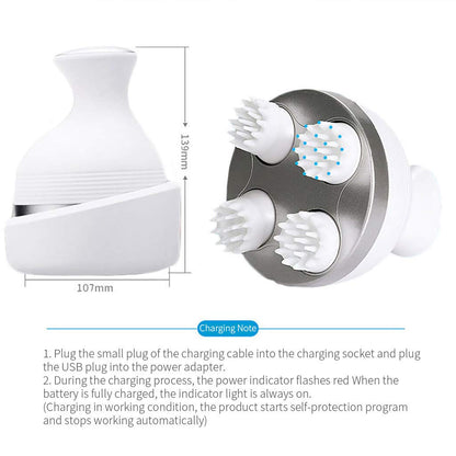 Electric Cat Head Massager Dog Pet Massage Machine Vibrating Scalp Charging Kneading Health Care Cat Comb Supplies Accessories