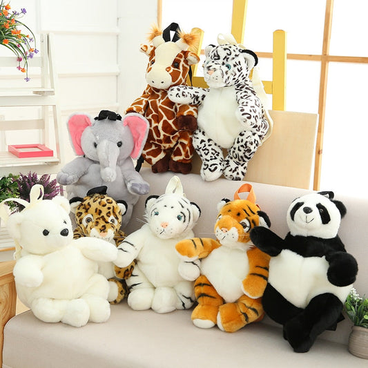 Animals Cute Backpack - Leopard Tiger Panda Polar Bear Bag