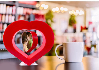 Heart shape magnetic floating photo frame, high tech levitating picture photo frame gifts
