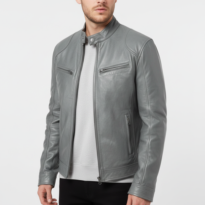 Heren Leren Jas Slank Model - Spencer